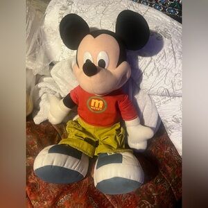 TWO: Red and Yellow Jumbo Mickey Plush